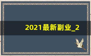 2021最新副业_2021年副业