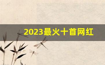 2023最火十首网红歌曲有哪些_现在最火的歌第一名