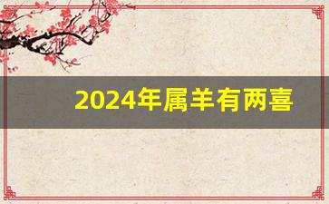 2024年属羊有两喜缠身_属羊人一生最旺3个人