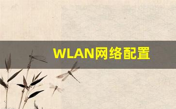 WLAN网络配置