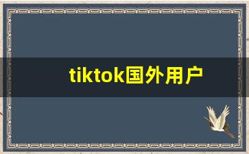 tiktok国外用户数量_tiktok跨境电商运营