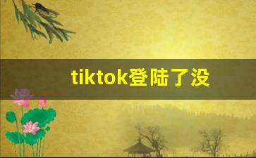 tiktok登陆了没反应_安卓的tiktok怎么用不了