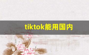 tiktok能用国内手机号注册吗