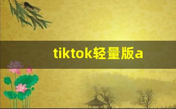 tiktok轻量版app