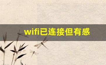 wifi已连接但有感叹号_wifi已连接(无法上网)手机怎么弄