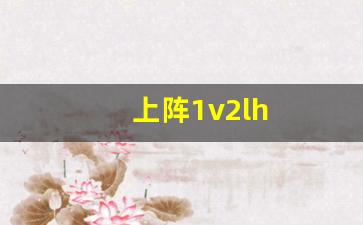 上阵1v2lh