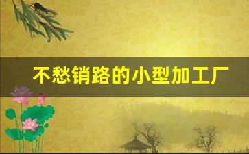 不愁销路的小型加工厂加工项目_免费农村投资办厂项目