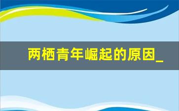 两栖青年崛起的原因_两栖青年是谁提出来的