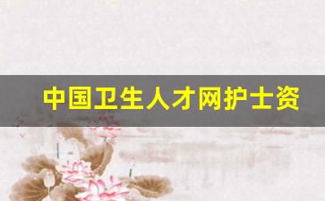 中国卫生人才网护士资格证书查询_护士电子化信息登录入口个人端