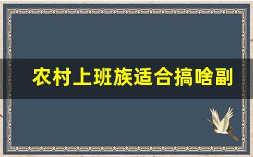 农村上班族适合搞啥副业