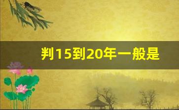 判15到20年一般是啥罪名_判刑十年实际坐牢多久