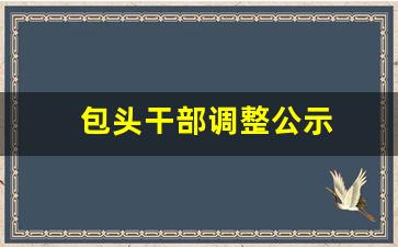 包头干部调整公示