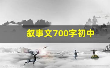 叙事文700字初中