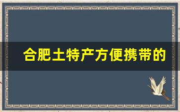 合肥土特产方便携带的