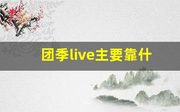 团季live主要靠什么卖东西