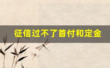 征信过不了首付和定金可以退吗_信用卡逾期了无力偿还怎么办