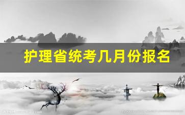 护理省统考几月份报名_省统考几月份报名啊