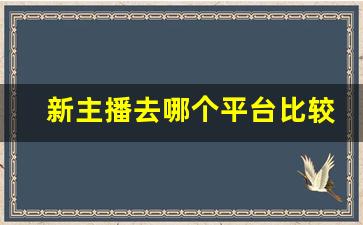 新主播去哪个平台比较好_新人主播去斗鱼还是虎牙