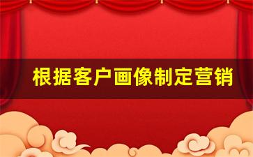 根据客户画像制定营销策略_顾客画像具体包括哪些内容