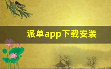 派单app下载安装