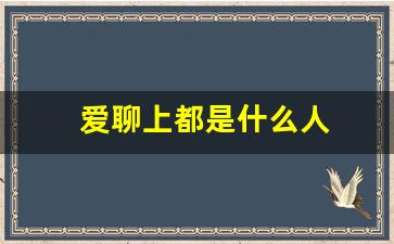 爱聊上都是什么人