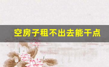 空房子租不出去能干点什么_城市空置房子怎么利用