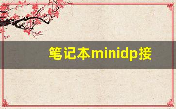 笔记本minidp接口长什么样