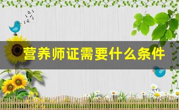 营养师证需要什么条件才可以考_如何报考营养师资格证官网