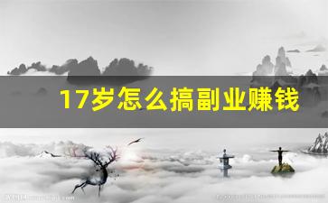 17岁怎么搞副业赚钱