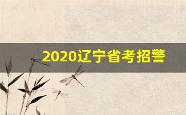 2020辽宁省考招警