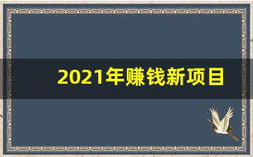 2021年赚钱新项目_2019年做什么生意赚钱