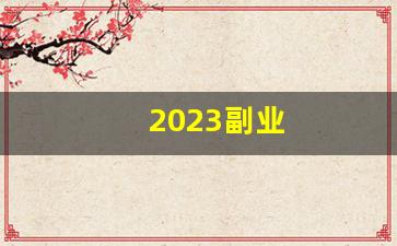 2023副业