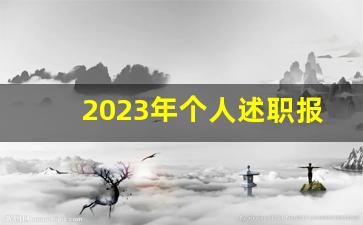 2023年个人述职报告_近三年个人述职报告