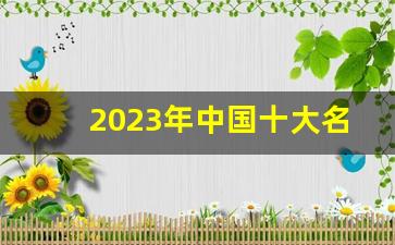 2023年中国十大名酒排行榜