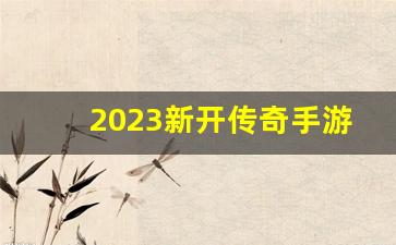 2023新开传奇手游