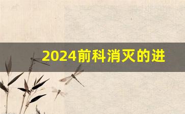 2024前科消灭的进展