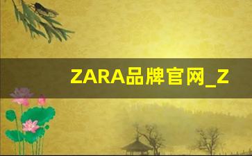 ZARA品牌官网_ZARA什么档次