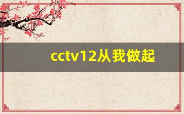 cctv12从我做起广告2011_中国新闻cctv4广告