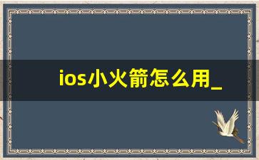 ios小火箭怎么用_ios安装小火箭shadowsock