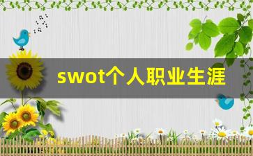 swot个人职业生涯规划