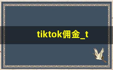 tiktok佣金_tiktok新海计划抢单佣金