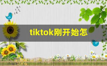 tiktok刚开始怎么运营