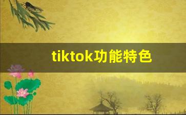 tiktok功能特色_怎么看tiktok