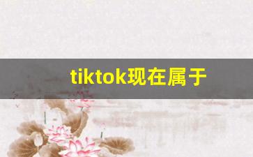 tiktok现在属于字节跳动吗