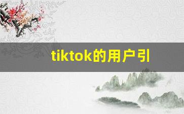 tiktok的用户引流方法