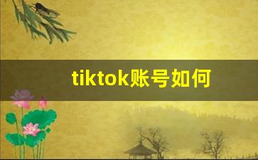 tiktok账号如何运营_怎么申请tiktok账号