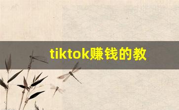 tiktok赚钱的教程_可以通过tiktok赚钱吗