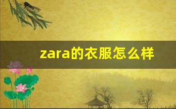 zara的衣服怎么样值得买吗_zara买的时候没有吊牌