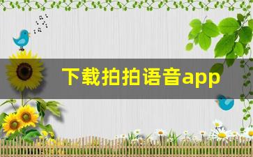 下载拍拍语音app