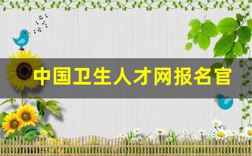 中国卫生人才网报名官网_21wecan中国卫生人才